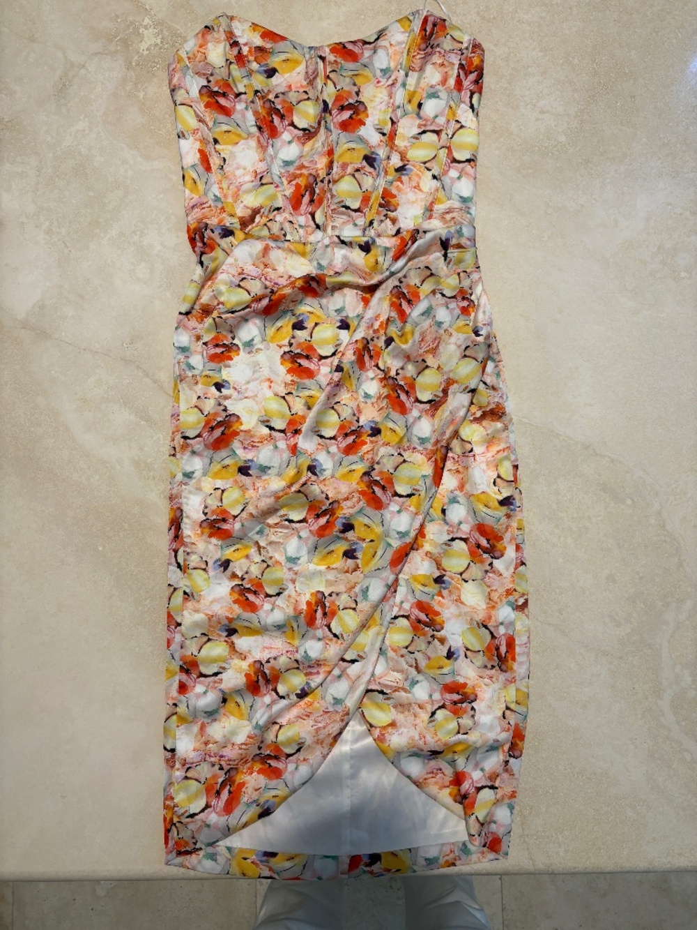 Ba midi strapless dress